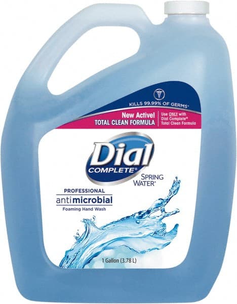 Dial - 1 Gal Bottle Foam Soap - Blue, Spring Water Scent - Exact Tooling