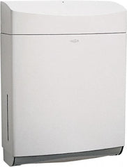 Bobrick - Manual, Plastic Paper Towel Dispenser - 15-1/4" High x 11-1/2" Wide x 4-3/4" Deep, 400 C-Fold or 525 Multi-Fold, Gray - Exact Tooling
