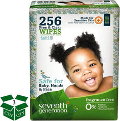 Seventh Generation - Pre-Moistened Baby Wipes - Refill, 7" x 7" Sheet Size, White - Exact Tooling