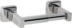 Bobrick - Standard Single Roll Stainless Steel Toilet Tissue Dispenser - 7-1/4" Wide x 2" High x 3-15/16" Deep, Silver - Exact Tooling