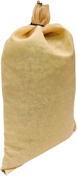 Made in USA - 14" Long x 26" High Sand Bag - Desert Tan Acrylic, For Spill Containment - Exact Tooling