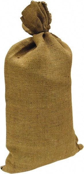 Made in USA - 14" Long x 26" High Sand Bag - Desert Tan Burlap, For Spill Containment - Exact Tooling