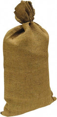 Made in USA - 14" Long x 26" High Sand Bag - Desert Tan Burlap, For Spill Containment - Exact Tooling
