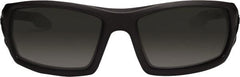 Ergodyne - Smoke Lenses, Framed Safety Glasses - Uncoated Lenses, Matte Black Frame, Size Universal, Wrap Around - Exact Tooling
