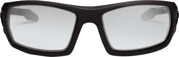 Ergodyne - Indoor/Outdoor Lenses, Framed Safety Glasses - Anti-Fog, Matte Black Frame, Size Universal, Wrap Around - Exact Tooling