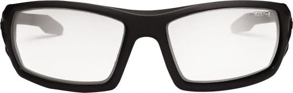 Ergodyne - Clear Lenses, Framed Safety Glasses - Anti-Fog, Matte Black Frame, Size Universal, Wrap Around - Exact Tooling