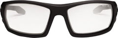 Ergodyne - Clear Lenses, Framed Safety Glasses - Anti-Fog, Matte Black Frame, Size Universal, Wrap Around - Exact Tooling