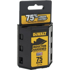 DeWALT - 75 Piece, Carbon Steel, Knife Blade - 2-7/16" Long, 0.0235" Blade Thickness - Exact Tooling