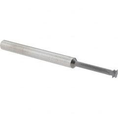 Accupro - 3/16° 3/16" Cut Diam, 0.055" Cut Width, 3/16" Shank, Solid Carbide Double-Angle Cutter - Exact Tooling
