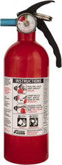 Kidde - 1.5 Lb, 5-B:C Rated, Dry Chemical Fire Extinguisher - 3-1/4" Diam x 11.65" High, 100 psi, 8' Discharge in 12 sec, Seamless Aluminum Cylinder - Exact Tooling