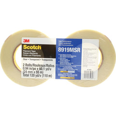 3M - Box Sealing & Label Protection Tape; Tape Number: 3073 ; Thickness (mil): 2.6 ; Length: 100 ; Width (mm): 72 ; Color: Transparent - Exact Tooling