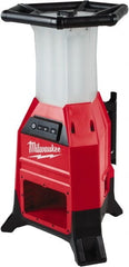 Milwaukee Tool - 18 Volts, 9000 Lumens, Cordless Work Light - Red/Black, 15 hr Run Time - Exact Tooling