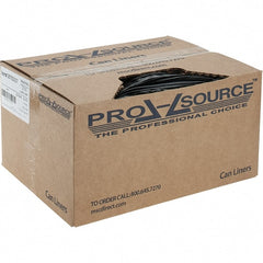 PRO-SOURCE - 1.5 mil Thick, Heavy-Duty Trash Bags - Linear Low-Density Polyethylene (LLDPE), Flat Pack Dispenser, 22" Wide x 60" High, Black - Exact Tooling