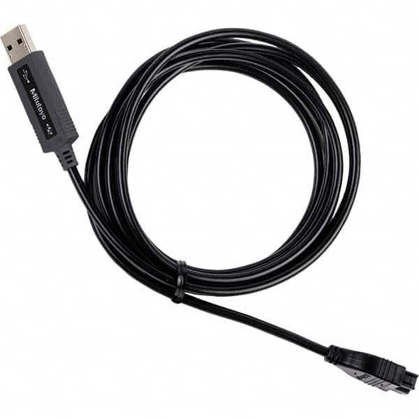 Mitutoyo - Remote Data Collection Accessories Accessory Type: USB Cable For Use With: Mitutoyo ID-H/ID-F Indicator - Exact Tooling