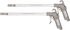 PRO-SOURCE - 150 Max psi High Power Venturi Nozzle Pistol Grip Blow Gun - 1/4 NPT Inlet, 24" Tube Length, Aluminum - Exact Tooling