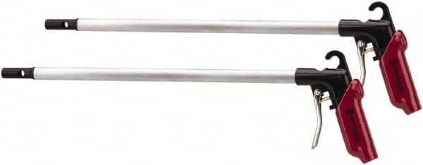 PRO-SOURCE - 120 Max psi High Power Venturi Nozzle Heavy Duty High Force Blow Gun - 1/4 NPT Inlet, 48" Tube Length, Aluminum - Exact Tooling