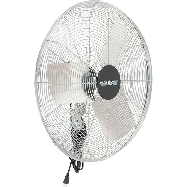 PRO-SOURCE - 24" Blade, 1/4 hp, 5,000 & 6,800 CFM, Oscillating Industrial Circulation Fan - Fan Head Only, 115 Volts, 2 Speed - Exact Tooling