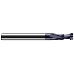 Harvey Tool - 90° 0.0037 to 0.099" Opening Width, 0.184" Minor Diam, 0.008" Radius, 4-Flute Plate Chamfer Mill - Exact Tooling