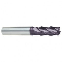 1/4" Dia. - 2-1/2" OAL - 4 FL Variable Helix Super-A Carbide End Mill - Exact Tooling