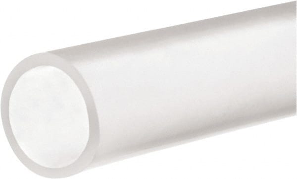 Value Collection - 1/2" ID x 3/4" OD, 1/8" Wall Thickness, 50' Long, Silicone Tube - Clear, 40 Max psi, 70A Hardness, -120 to 480°F - Exact Tooling