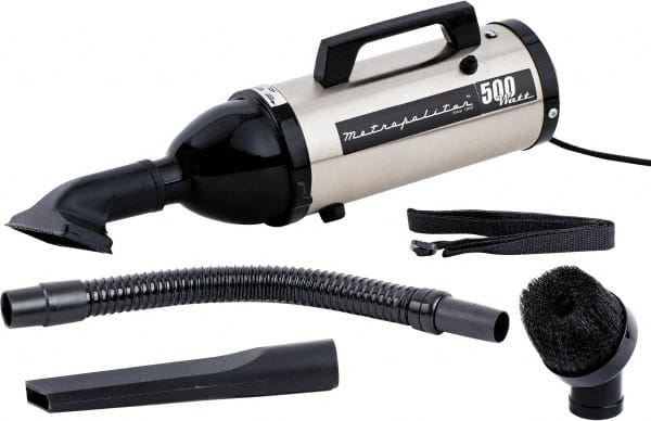 MetroVac - Hand Vacuum Cleaner - 120 Volts, 0.75 hp, 4.5 Amps, 3 Lb, Accessories Included - Exact Tooling