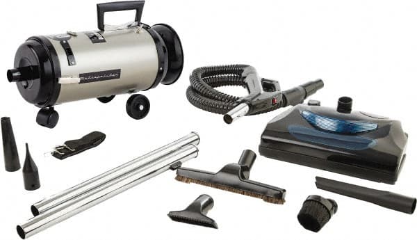 MetroVac - Canister Vacuum Cleaner - 120 Volts, 4 hp, 11.25 Amps, 12.5 Lb, Accessories Included - Exact Tooling