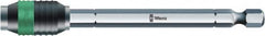 Wera - 1/4" Hex Bit Holder - 1/4" Drive, 4" OAL - Exact Tooling