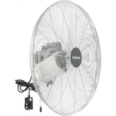 PRO-SOURCE - 30" Blade, 1/4 hp, 5,300, 6,200 & 7,800 CFM, Oscillating Industrial Circulation Fan - Back-Mounted, 120 VAC Volts, 1.60-1.90 Amps, 3 Speed - Exact Tooling