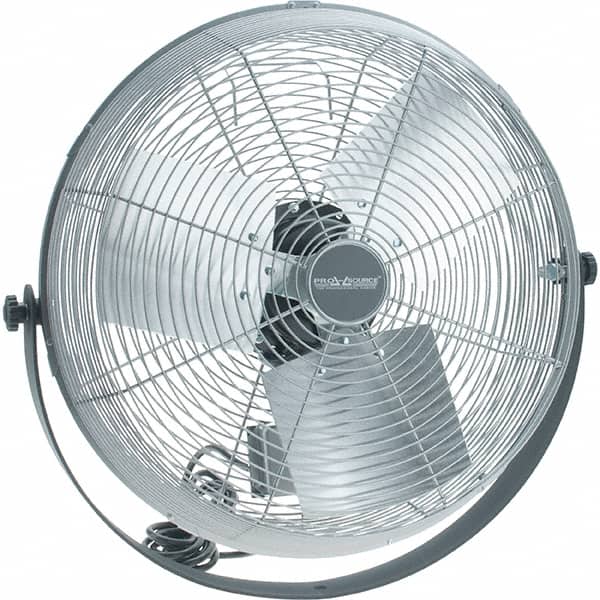 PRO-SOURCE - 18" Blade, 1/8 hp, 5,750 Max CFM, Single Phase Fan - 2.2 Amps, 115 Volts, 3 Speed - Exact Tooling