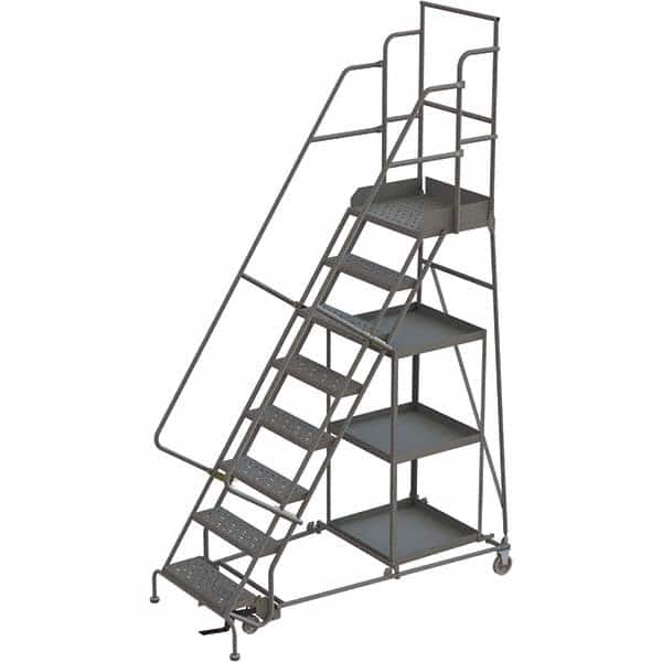 TRI-ARC - Rolling & Wall Mounted Ladders & Platforms Type: Stock-Picking Ladder Style: Rolling Safety Stock Picking Ladder - Exact Tooling