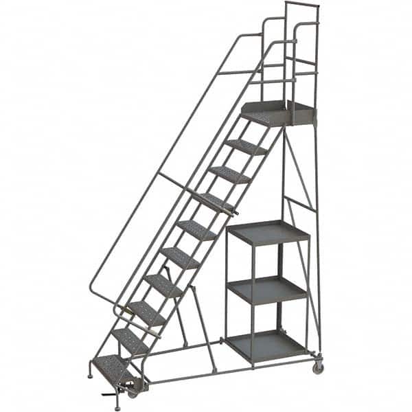 TRI-ARC - Rolling & Wall Mounted Ladders & Platforms Type: Stock-Picking Ladder Style: Rolling Safety Stock Picking Ladder - Exact Tooling