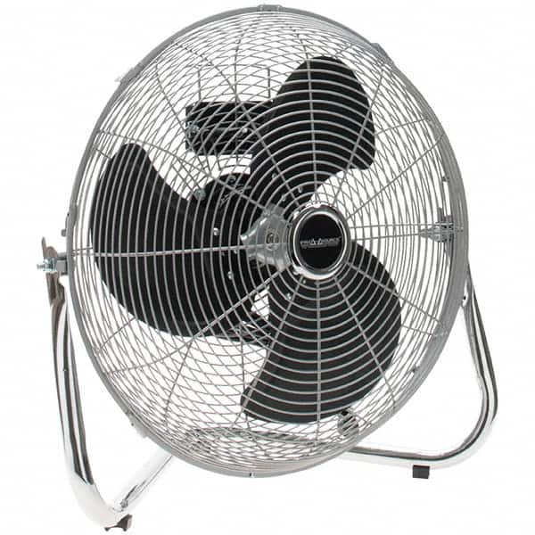 PRO-SOURCE - 18" Blade, 1/4 hp, 5,686 Max CFM, Floor Fan - 3 Speed - Exact Tooling