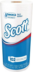 Scott - Perforated Roll of 1 Ply White Paper Towels - 11" Wide, 53' Roll Length - Exact Tooling