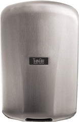 Excel Dryer - 915 Watt Silver Finish Electric Hand Dryer - 110/120 Volts, 7.7 Amps, 9-5/32" Wide x 13-15/16" High x 4" Deep - Exact Tooling