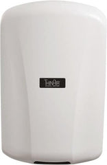 Excel Dryer - 950 Watt White Finish Electric Hand Dryer - 208/277 Volts, 4 Amps, 9-5/32" Wide x 13-15/16" High x 4" Deep - Exact Tooling