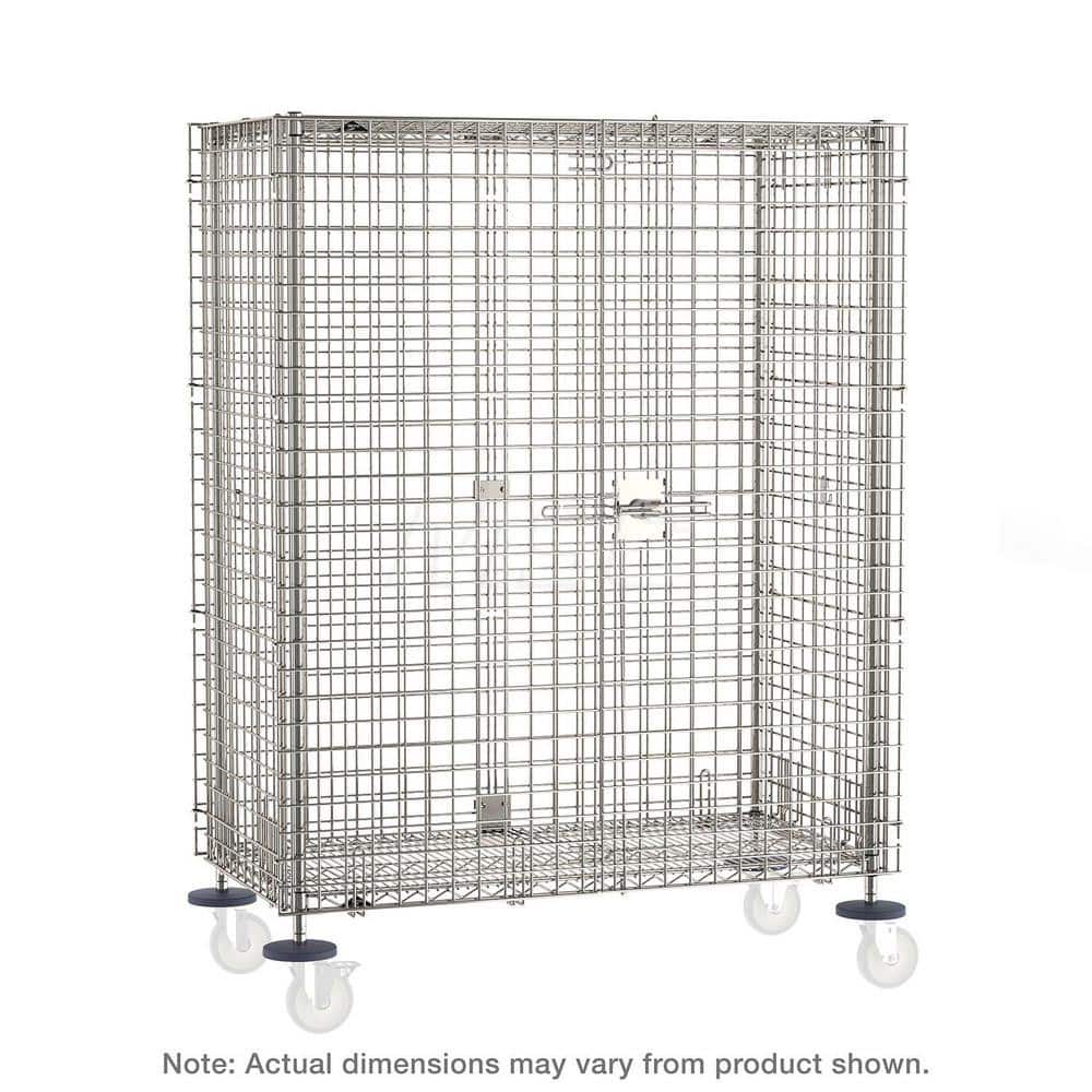 Metro - Security & Work/Utility Trucks; Type: Security Unit ; Load Capacity (Lb.): 0.000 ; Length (Inch): 65 ; Width (Inch): 33-1/2 ; Height (Inch): 62 ; Number of Shelves: 2 - Exact Tooling