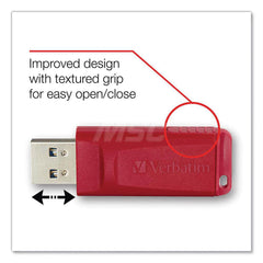 Verbatim - Office Machine Supplies & Accessories; Office Machine/Equipment Accessory Type: Flash Drive ; For Use With: Windows XP Vista & 7 & Higher; Mac OS X 10.1 & Higher; Linux kernel 2.6 & Higher ; Color: Red - Exact Tooling