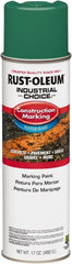 Rust-Oleum - 17 fl oz Green Paint & Primer - 400' Coverage at 1" Wide, Water-Based Formula, >500 gL VOC - Exact Tooling