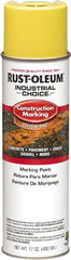 Rust-Oleum - 17 fl oz Yellow Paint & Primer - 400' Coverage at 1" Wide, Solvent Base Formula, >500 gL VOC - Exact Tooling