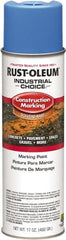 Rust-Oleum - 17 fl oz Blue Paint & Primer - 400' Coverage at 1" Wide, Solvent Base Formula, >500 gL VOC - Exact Tooling