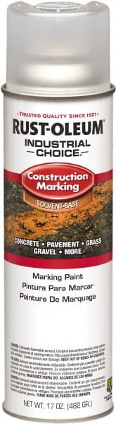 Rust-Oleum - 17 fl oz Clear Paint & Primer - 400' Coverage at 1" Wide, Solvent Base Formula, >500 gL VOC - Exact Tooling