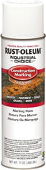 Rust-Oleum - 17 fl oz White Paint & Primer - 400' Coverage at 1" Wide, Solvent Base Formula, >500 gL VOC - Exact Tooling