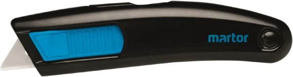 Martor USA - Retractable Utility Knife - 2.18" Stainless Steel Blade, Aluminum Handle, 1 Blade Included - Exact Tooling