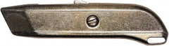 Martor USA - Retractable Utility Knife - 2.09" Blade, Silver Aluminum Handle, 1 Blade Included - Exact Tooling