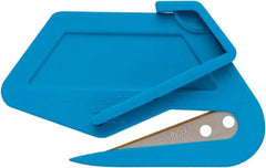 Martor USA - Retractable Utility Knife - Black & Blue Polycarbonate Handle, 1 Blade Included - Exact Tooling