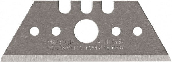 Martor USA - 100 Piece, Carbon Steel, Utility Knife Blade - 2.09" Long - Exact Tooling
