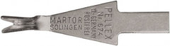 Martor USA - 10 Piece, Carbon Steel, Utility Knife Blade - 1.26" Long - Exact Tooling