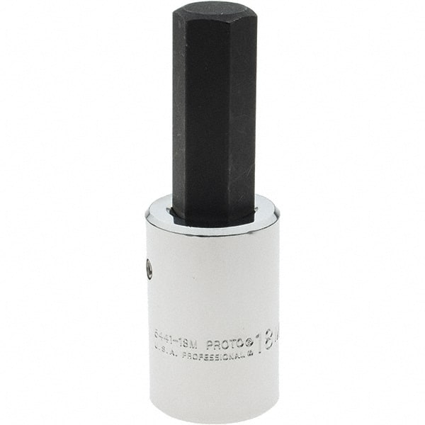 Proto - 1/2" Drive, 18mm Hex Bit Socket - 4" OAL - Exact Tooling