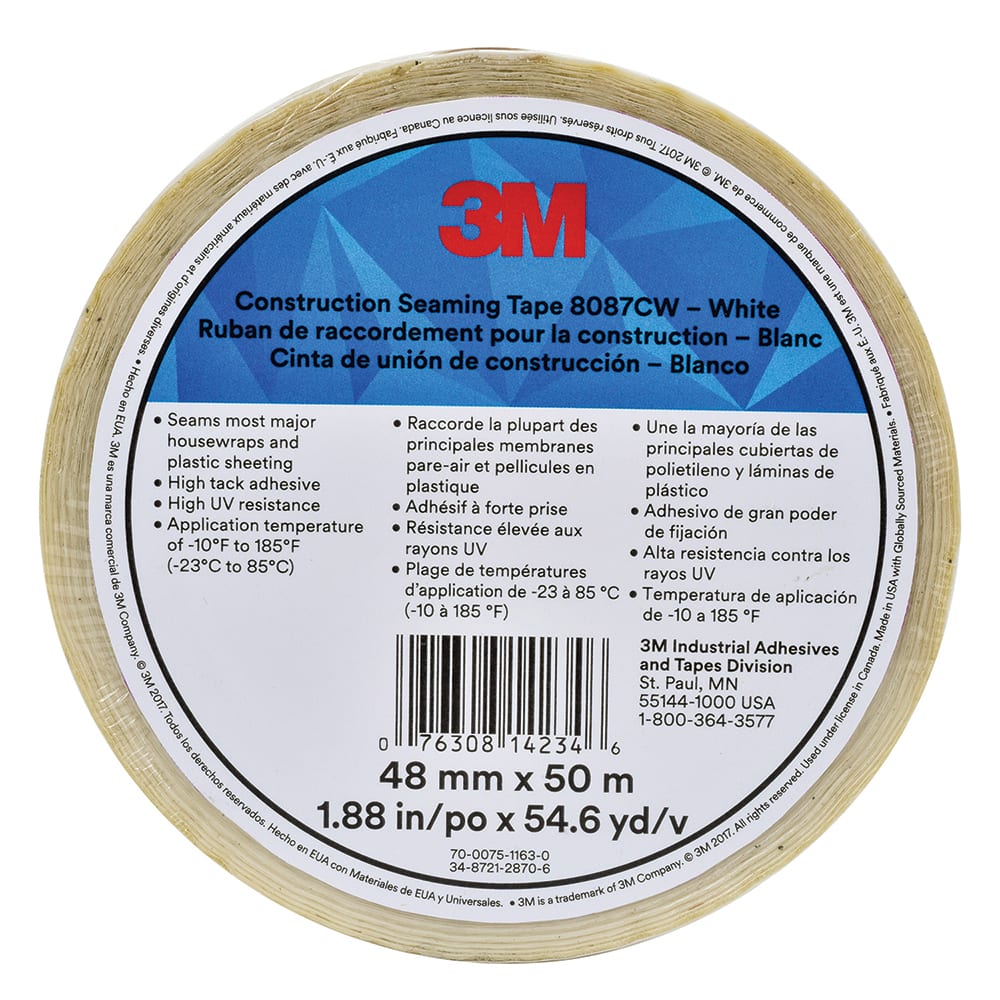 3M - Duct & Foil Tape; Tape Type: Duct Tape ; Width (Inch): 1.88 ; Width (mm): 48.00 ; Length Range: 36 yd. - Exact Tooling