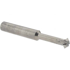 Accupro - 5/16° 5/16" Cut Diam, 1/8" Cut Width, 5/16" Shank, Solid Carbide Double-Angle Cutter - Exact Tooling